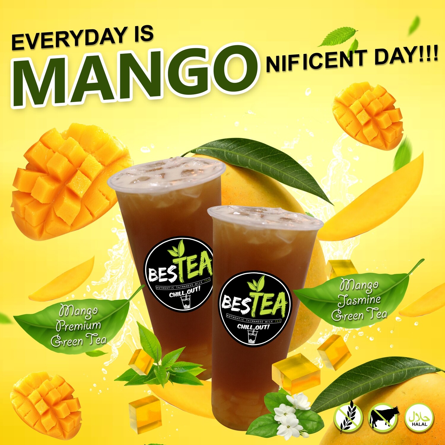 Mango Premium Green Tea (Regular)