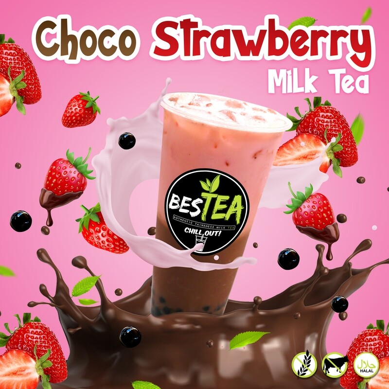 Choco Strawberry Milk Tea (Jumbo)