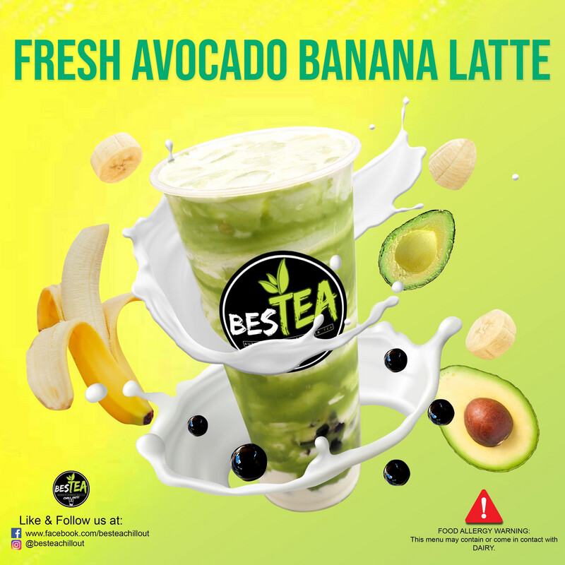Fresh Avocado Banana Latte (Regular)