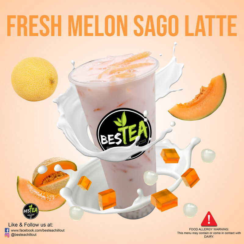 Fresh Melon Sago Latte (Regular)