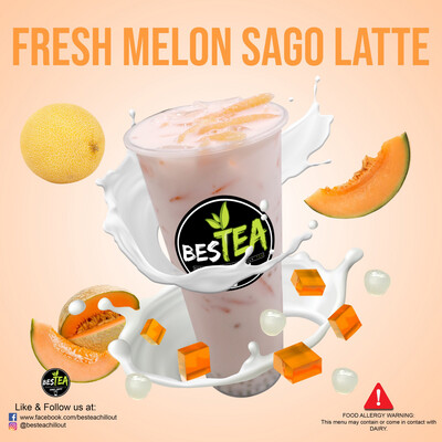 Fresh Melon Sago Latte (Jumbo)