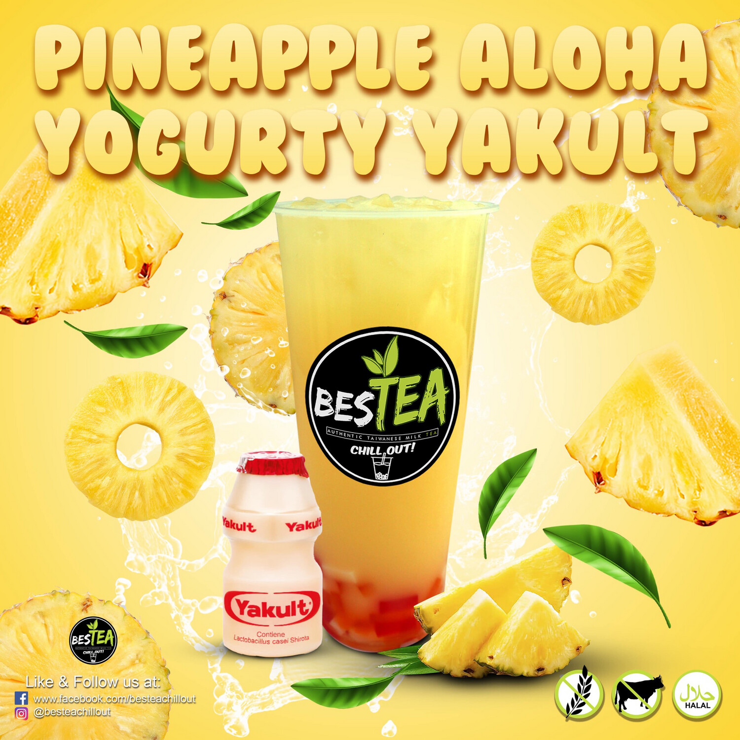 Pineapple Aloha Yogurty Yakult (Jumbo)