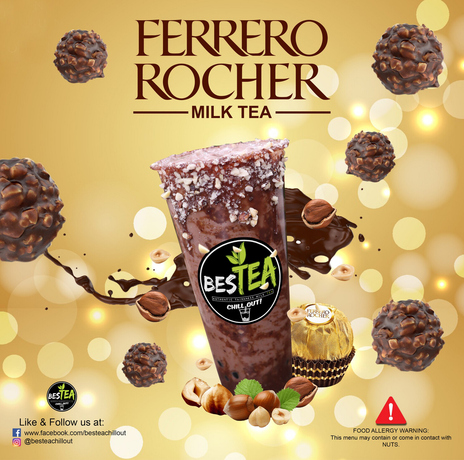 Ferrero Rocher Milk Tea (Jumbo)