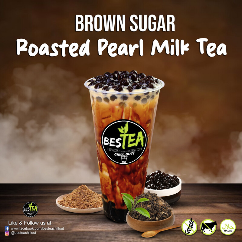 Brown Sugar Roasted Pearl Milk Tea (Jumbo)