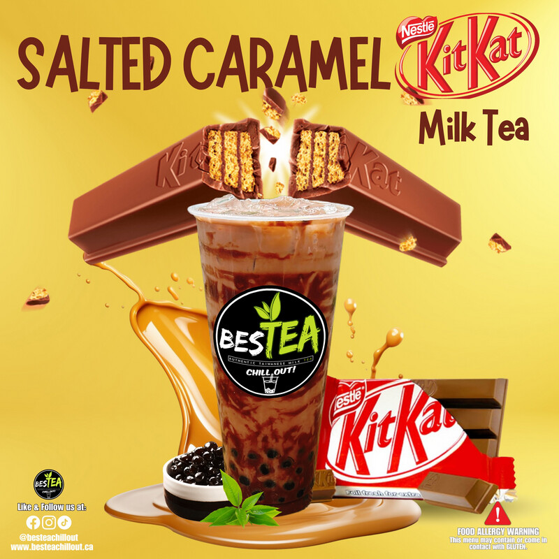 Salted Caramel Kitkat Milk Tea (Jumbo)