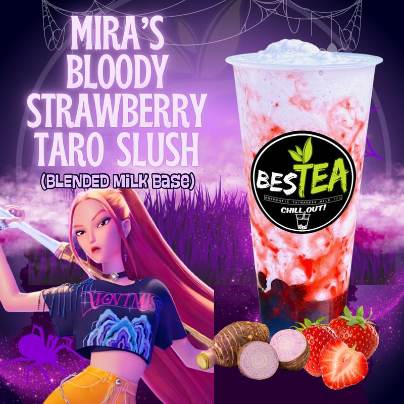 Mira&#39;s Bloody Strawberry Taro Slush(Jumbo)
