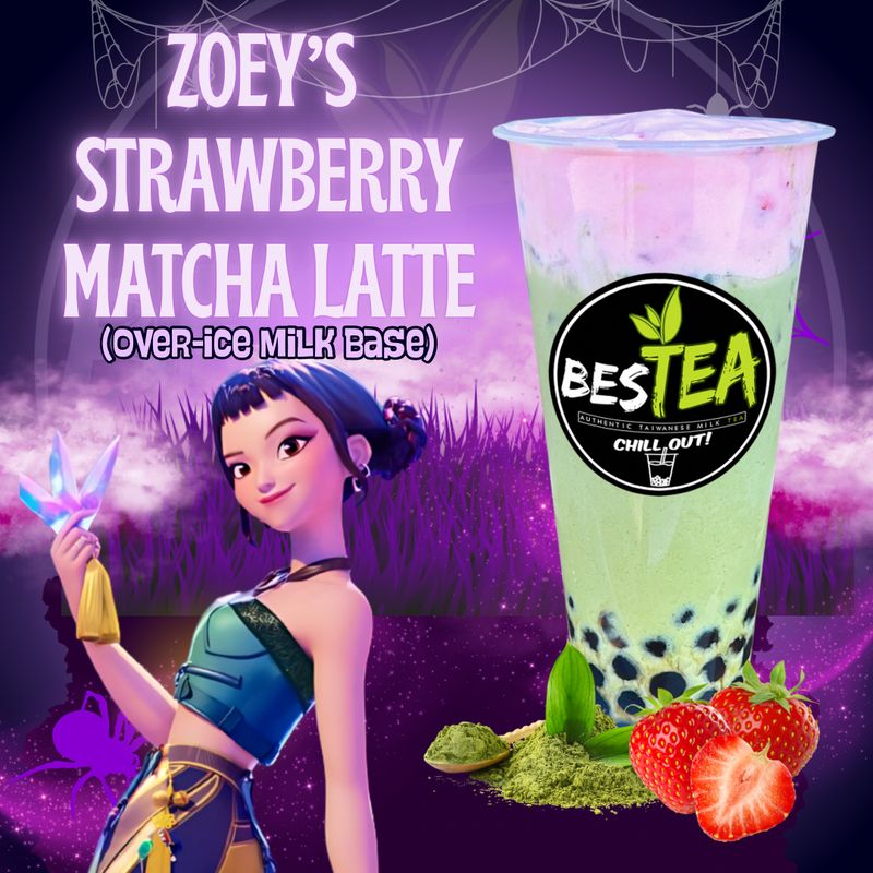 Zoey&#39;s Strawberry Matcha Latte (Jumbo)