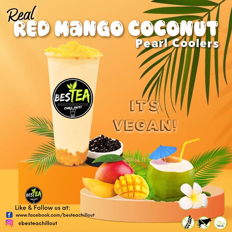 Real Red Mango Coconut Pearl Coolers (Jumbo)