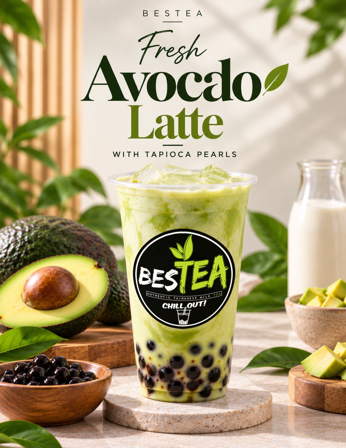 Fresh Avocado Latte (Regular)