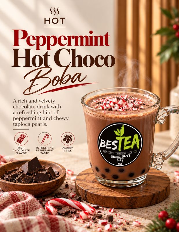 {HOT!} Peppermint Hot Chocolate Latte (Jumbo)
