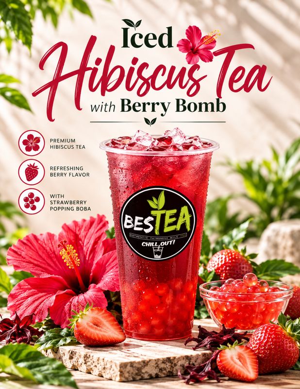 Iced Hibiscus w/ Berry Bomb (Regular)