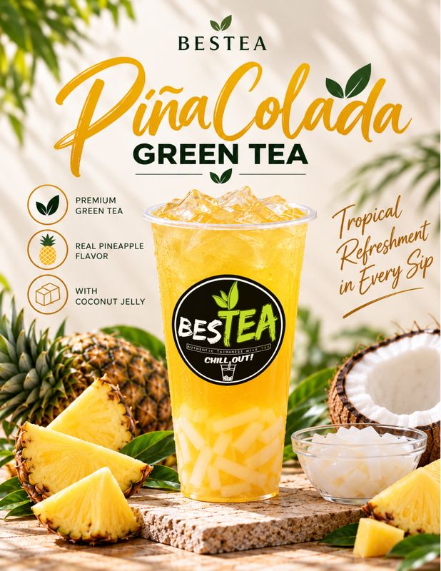 Piña Colada Green Tea (Jumbo)