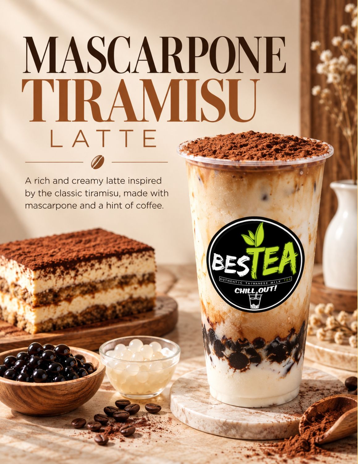 Mascarpone Tiramisu Latte (Jumbo)