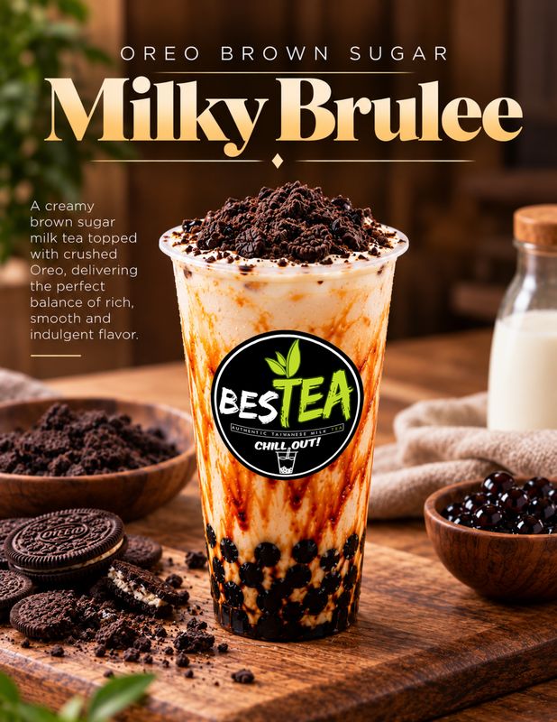 Oreo Brown Sugar Milky Brulee (Jumbo)