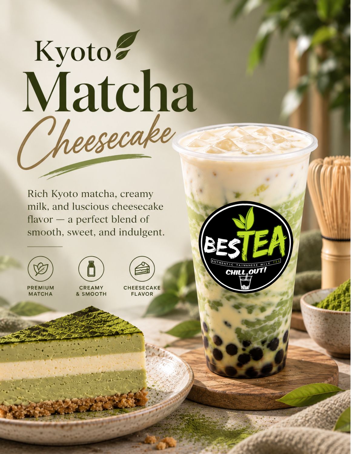 Kyoto Matcha Cheesecake (Jumbo)