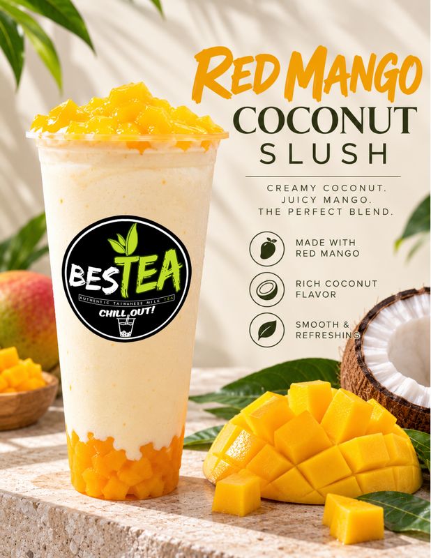 Real Red Mango Coconut Pearl Coolers (Jumbo)