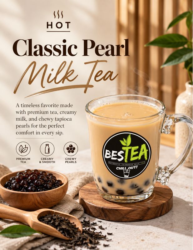 {HOT!} Classic Pearl Milk Tea (Jumbo)