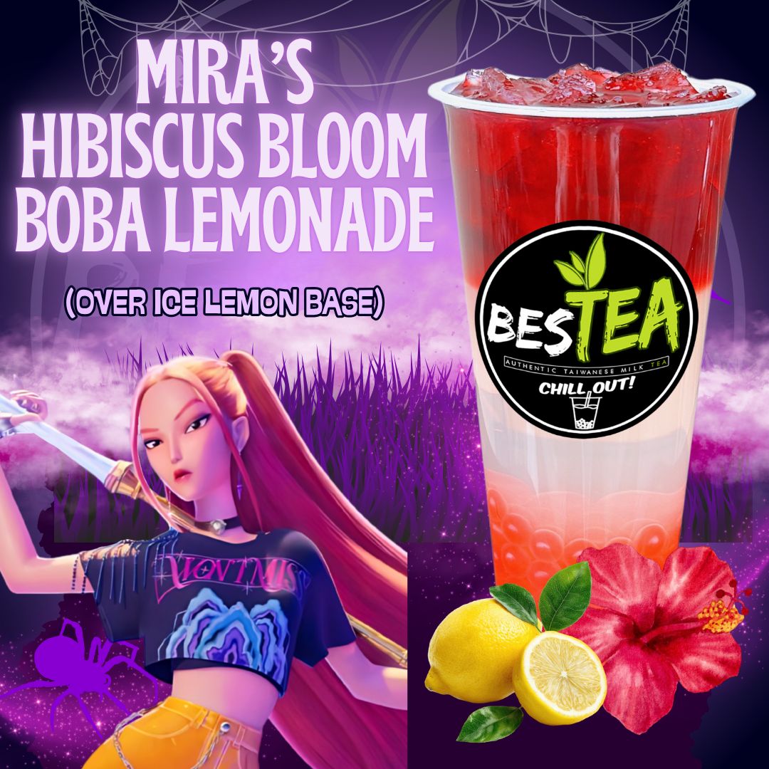 Mira's Hibiscus Bloom Boba Lemonade (Jumbo)