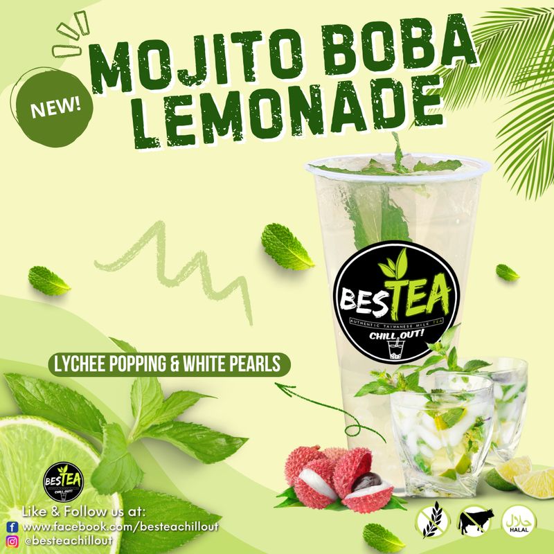 Mint Mojito Boba Lemonade (Jumbo)