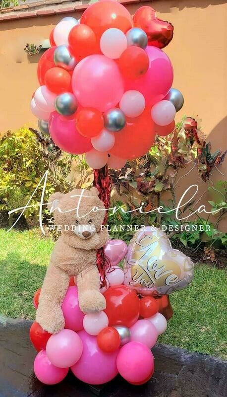Boquet de globos y osito