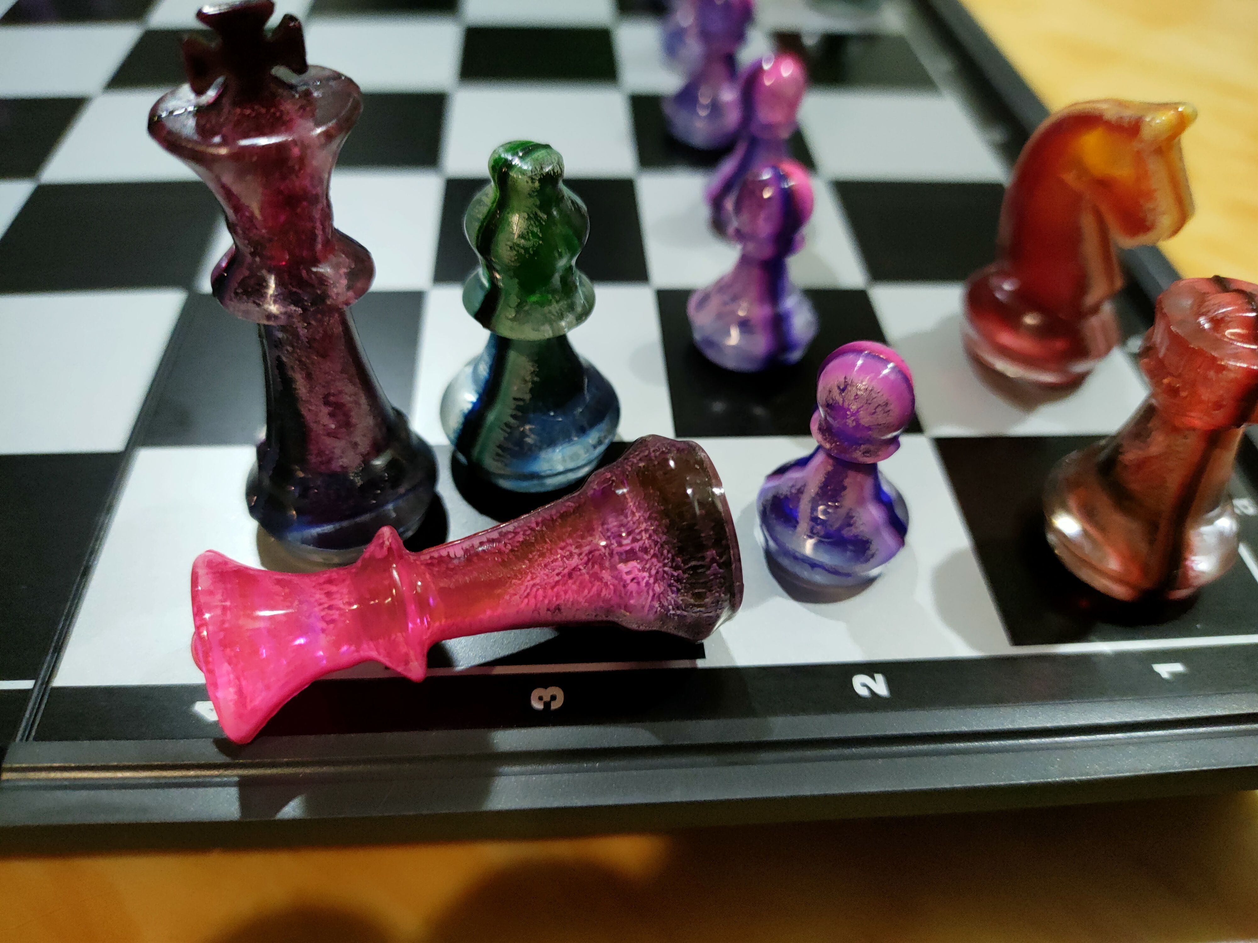 Resin Chessboard – Arte & Sintonia