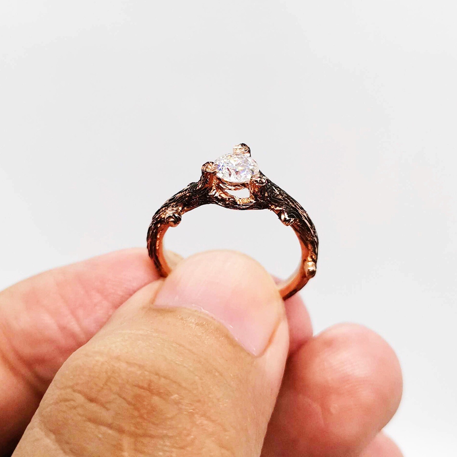Nature-Inspired Diamond Engagement Ring (Danya)