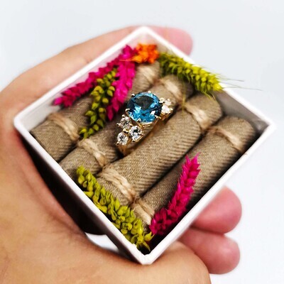 3 carat Authentic Aquamarine Ring  (Liezl)