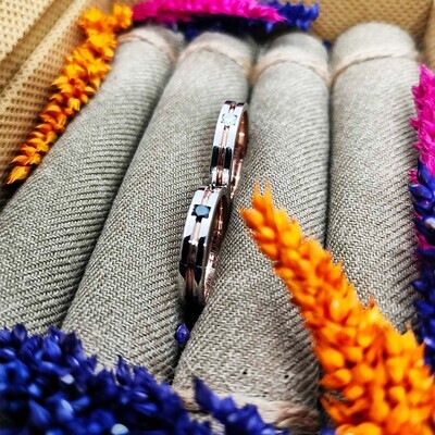 2-Stone Wedding Rings (Pag-ibig)