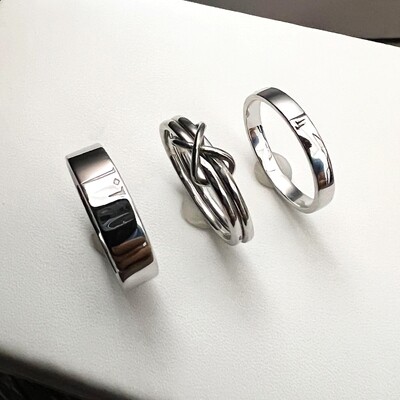 Infinity Knot Bridal Set Rings (Myren)