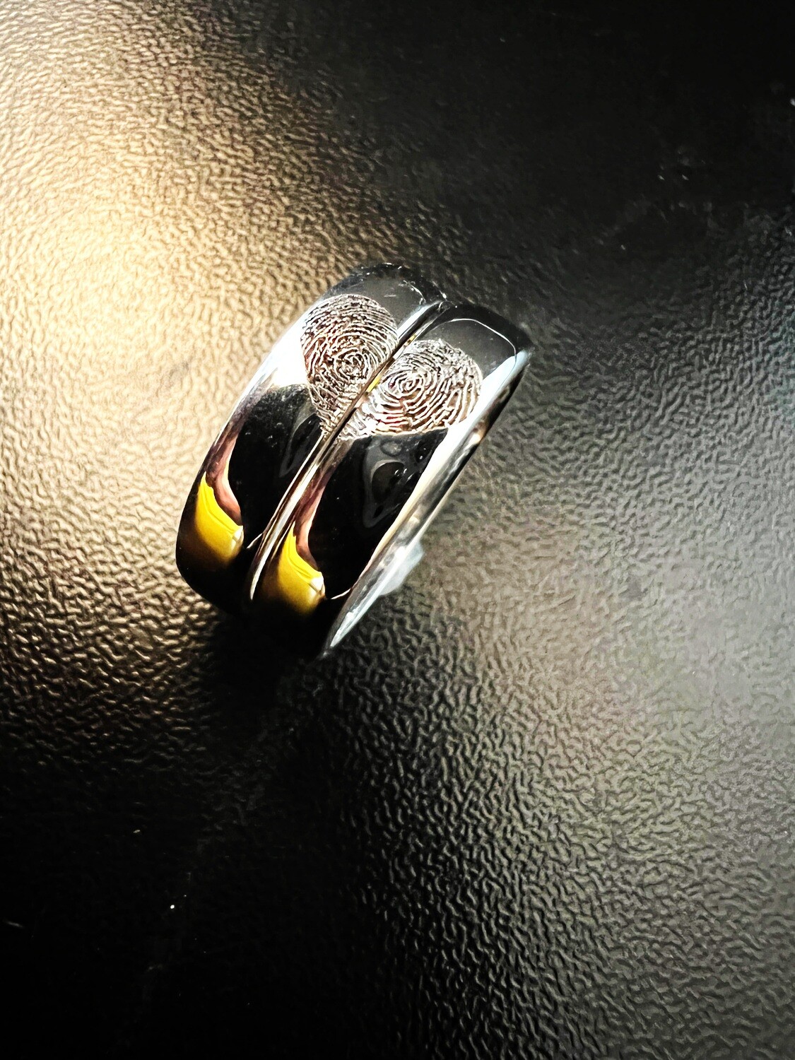 Heart Shape Fingerprint Wedding Rings (Tadhana)