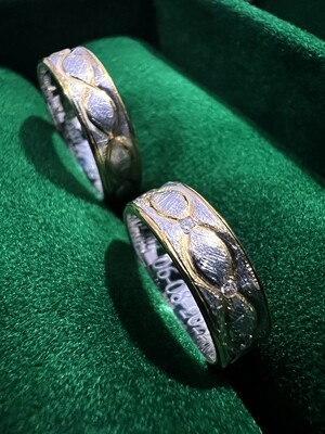 Infinity Wedding Rings with Diamonds (Evermore)