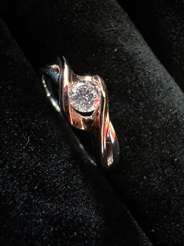 Diamond Infinity Inspired Engagement Ring (Vivien)
