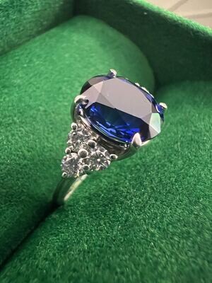 Blue Sapphire Gemstone Ring (Sapiro)