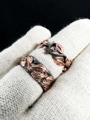 Mangrove Forest Nature Inspired Wedding Rings (Bakawan)