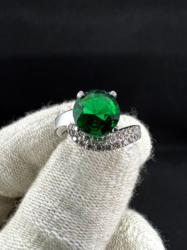 Gemstone Engagement Ring with Diamonds (Maia)