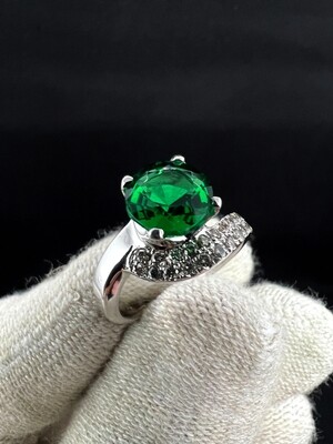 Gemstone Engagement Ring with Diamonds (Maia)