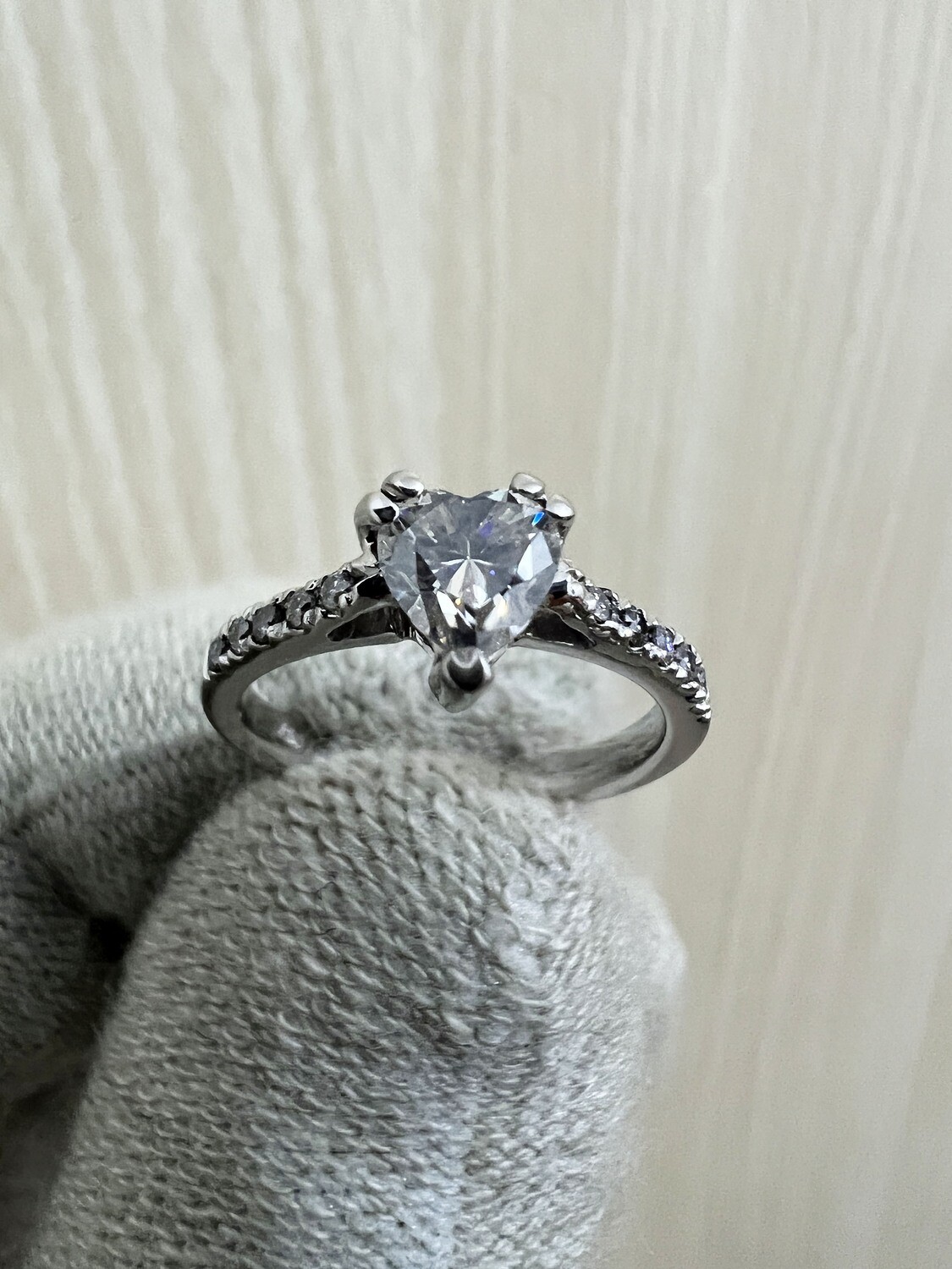 Heart Cut Stone Engagement Ring (Ellen)