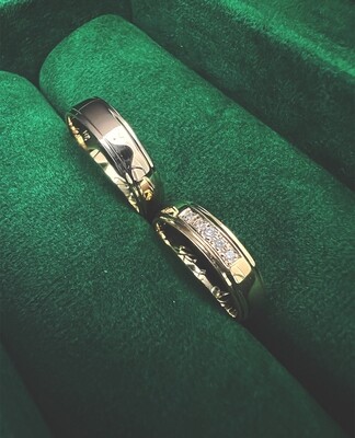 Couple Rings with Diamonds (Ether)