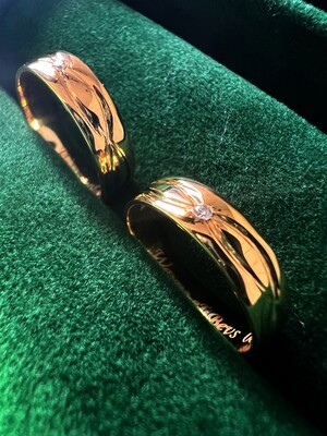 Couple Rings with Diamonds (Lyka)