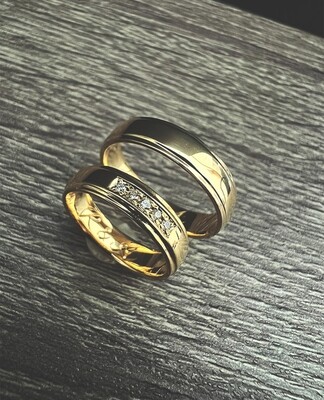 Couple Rings with Diamonds (Ether)