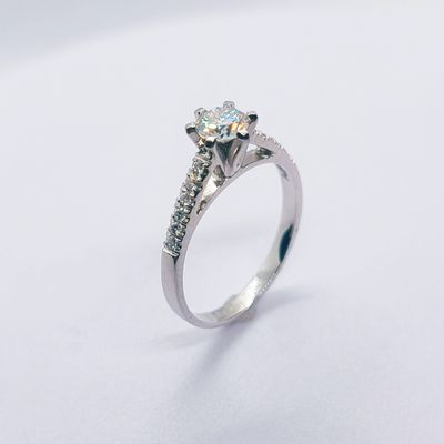 Cathedral Style Engagement Ring (Diwa)