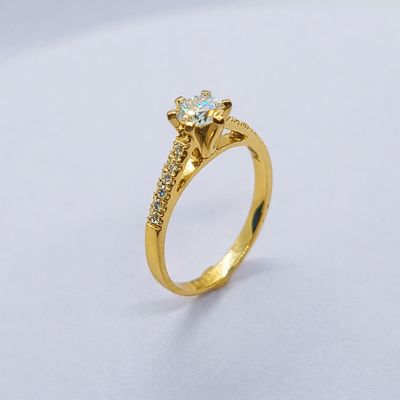 Cathedral Style Engagement Ring (Diwa)