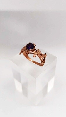 Amethyst Nature-Inspired Ring (Haliya)