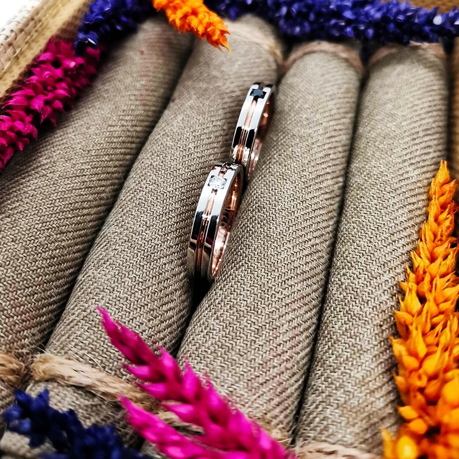 2-Stone Wedding Rings (Pag-ibig)