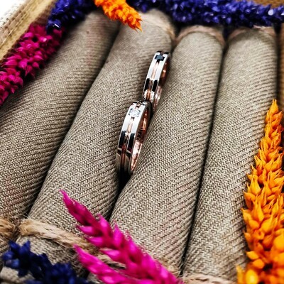 2-Stone Wedding Rings (Pag-ibig)