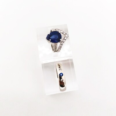 Blue Sapphire Couple Rings (Safaia)