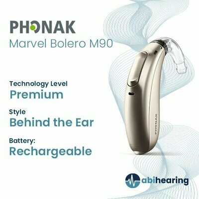 Phonak Marvel Bolero M 90 Rechargable BTE Hearing Aid
