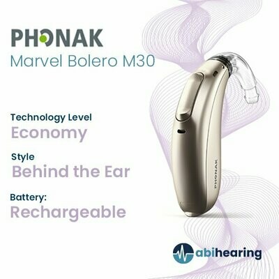Phonak Marvel Bolero M 30 Rechargable BTE Hearing Aid