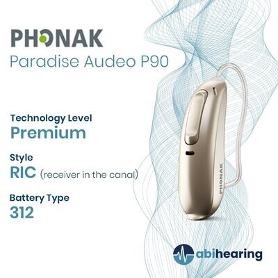 Phonak Paradise Audeo P 90 312 RIC Hearing Aid