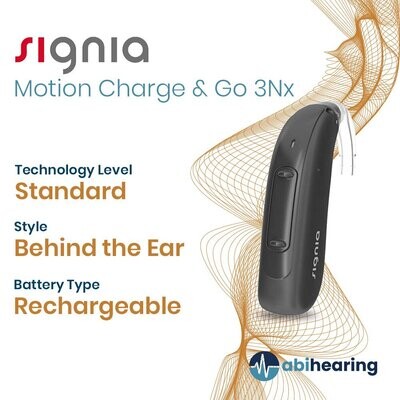 Signia Motion Charge & Go 3Nx Rechargeable BTE Hearing Aid